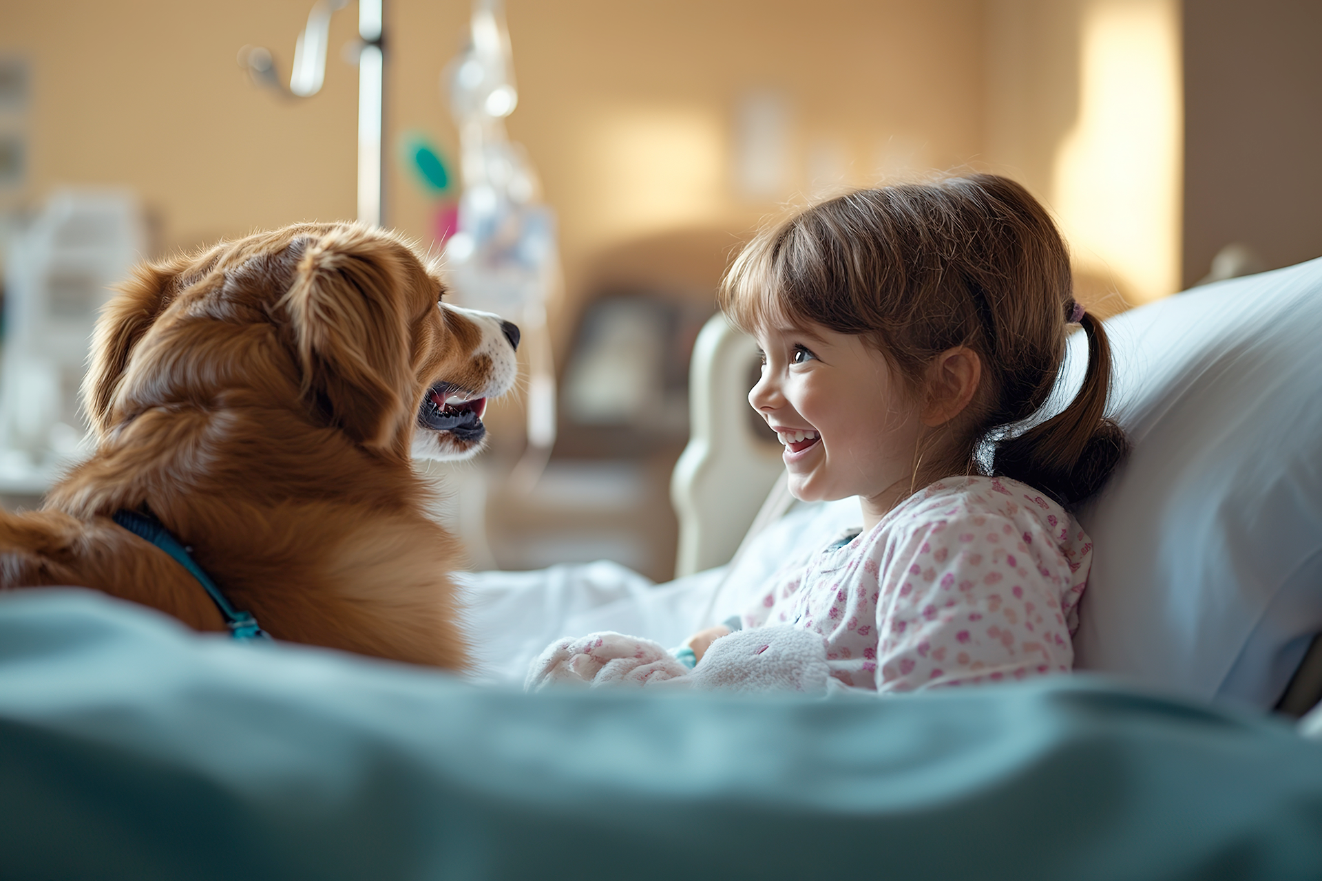 La thérapie assistée par des chiens dans les USI pour un rétablissement holistique du patient